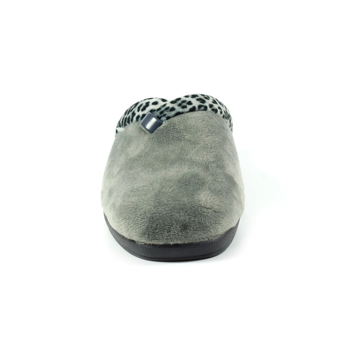 Michelle Grey Ocelot Slipper