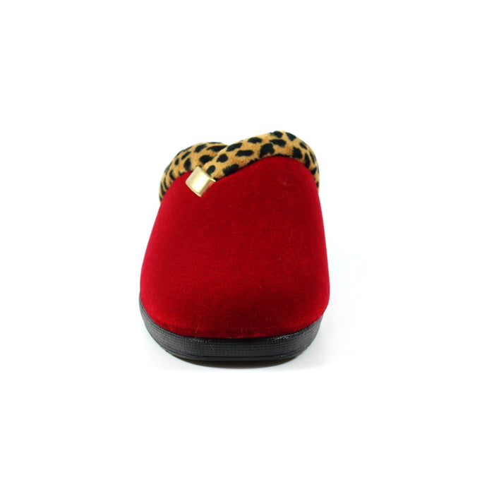 Michelle Red Ocelot Slipper