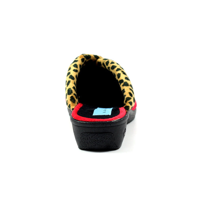 Michelle Red Ocelot Slipper