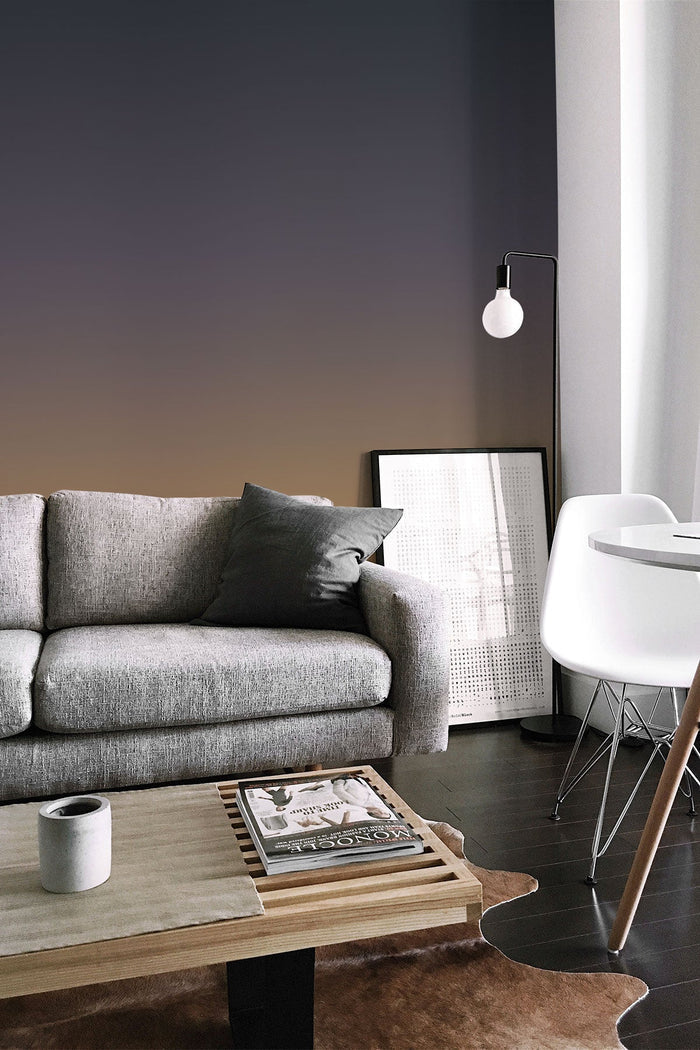 Midnight Mirage Wallpaper in a living room
