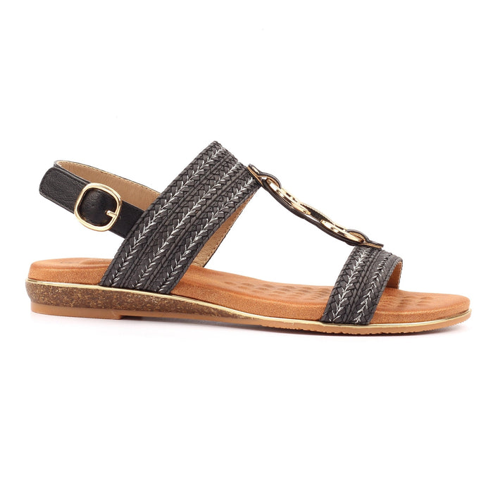 Mila Black Sandal