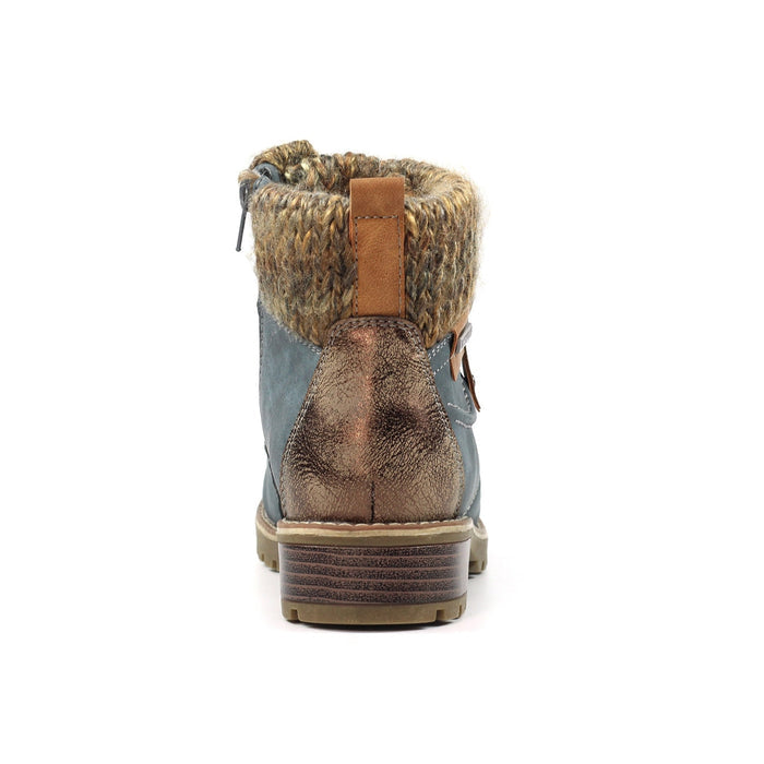 Millie Mid Blue Waterproof Boot