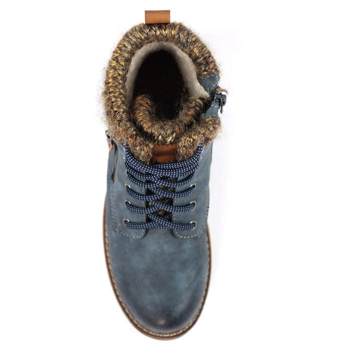 Millie Mid Blue Waterproof Boot