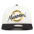 Missouri Original Circle snapback hat with embroidered school design, front view