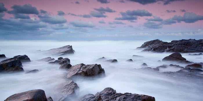 Misty Seascape Wall Mural-Wall Mural-Eazywallz