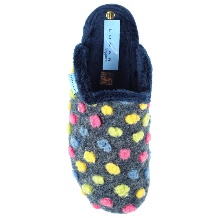 Montreal Blue Mule Slipper