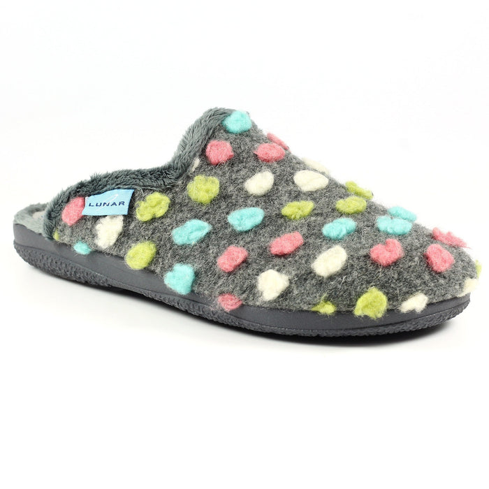 Montreal Grey Mule Slipper