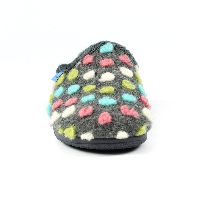 Montreal Grey Mule Slipper