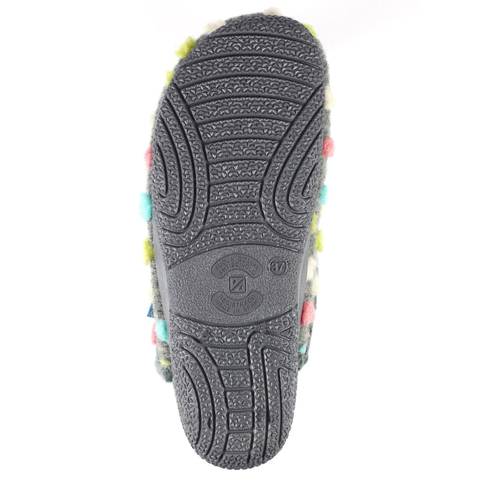 Montreal Grey Mule Slipper