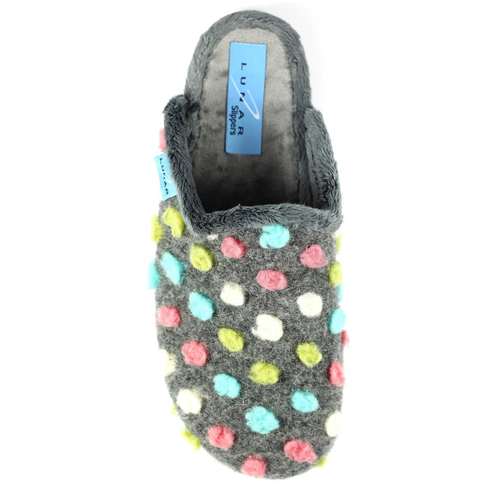 Montreal Grey Mule Slipper