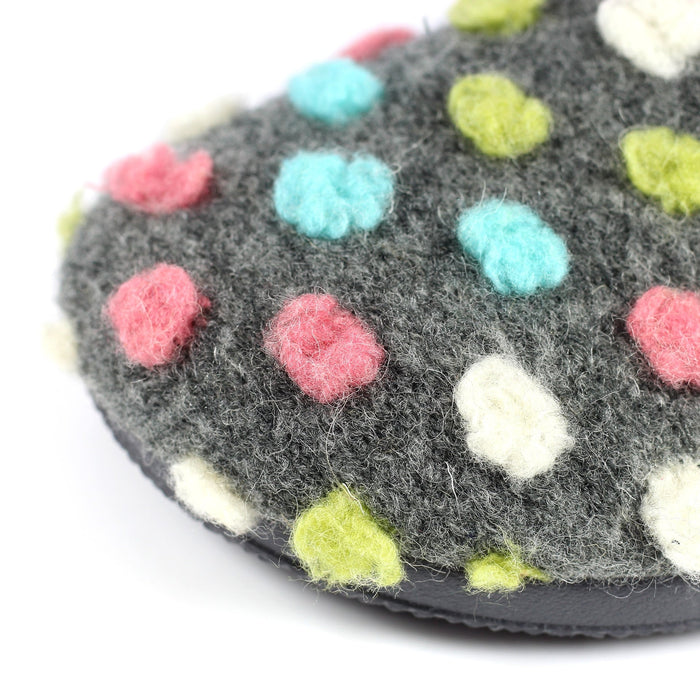 Montreal Grey Mule Slipper