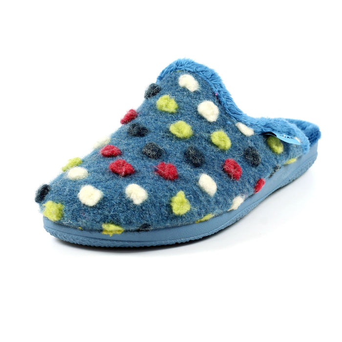 Montreal Mid Blue Mule Slipper