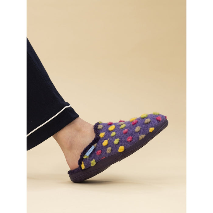 Montreal Purple Mule Slipper