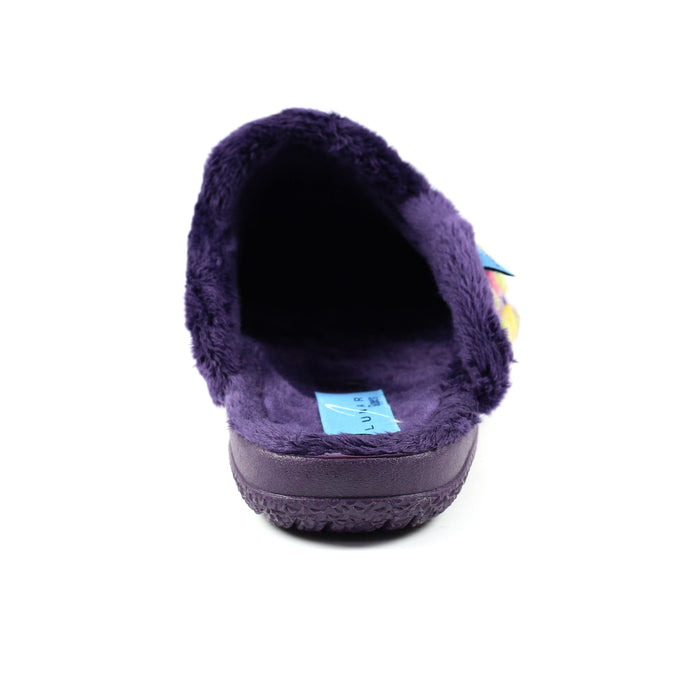 Montreal Purple Mule Slipper