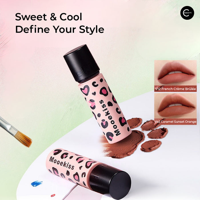 Mooekiss Velvet Leopard Print Lip Mud style #V12
