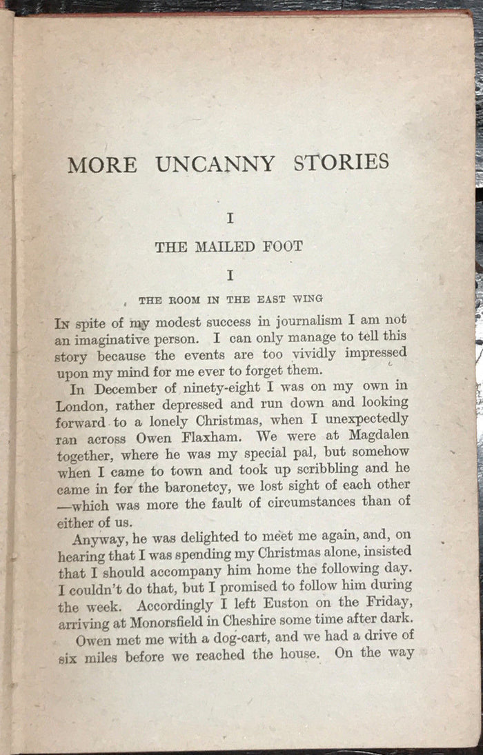 MORE UNCANNY STORIES ~ C. ARTHUR PEARSON LTD. 1st/1st 1918 ~ SCARCE HORROR
