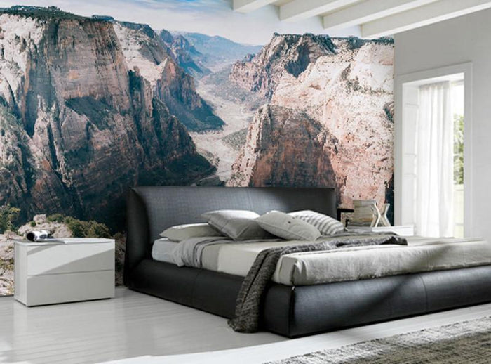 Mountain Trail Scenery Wall Mural-Wall Mural-Eazywallz