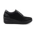 Muriel Black Wedge Trainer
