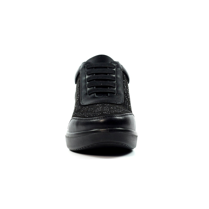 Muriel Black Wedge Trainer