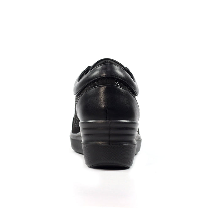 Muriel Black Wedge Trainer