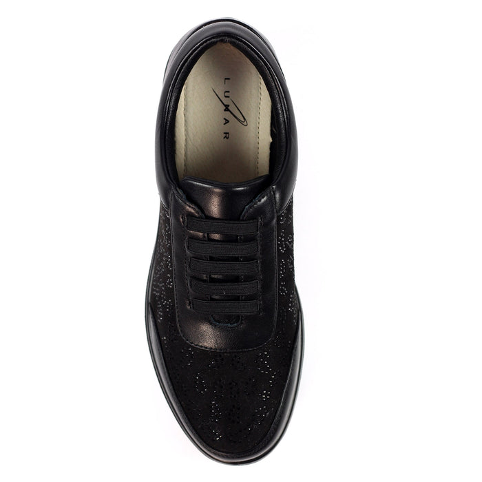 Muriel Black Wedge Trainer