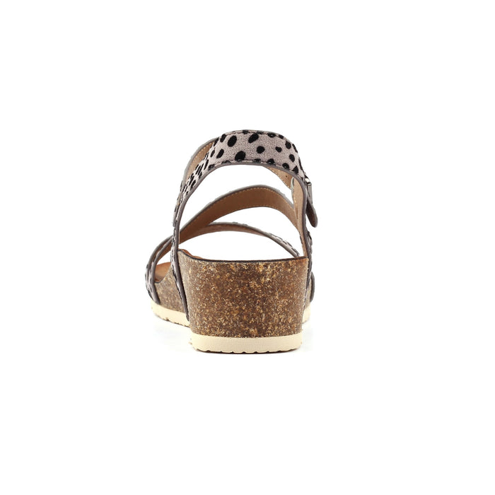 Muster Grey Wedge Sandal