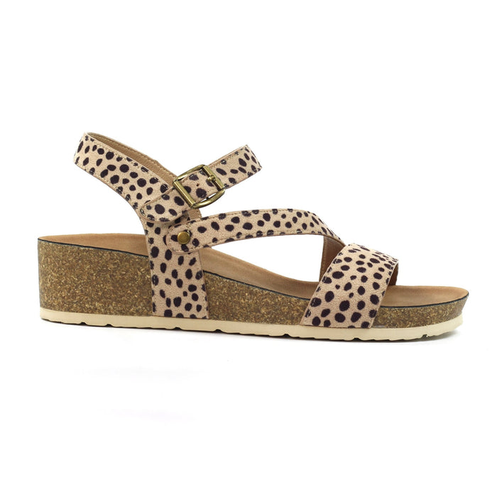Muster Ocelot Wedge Sandal