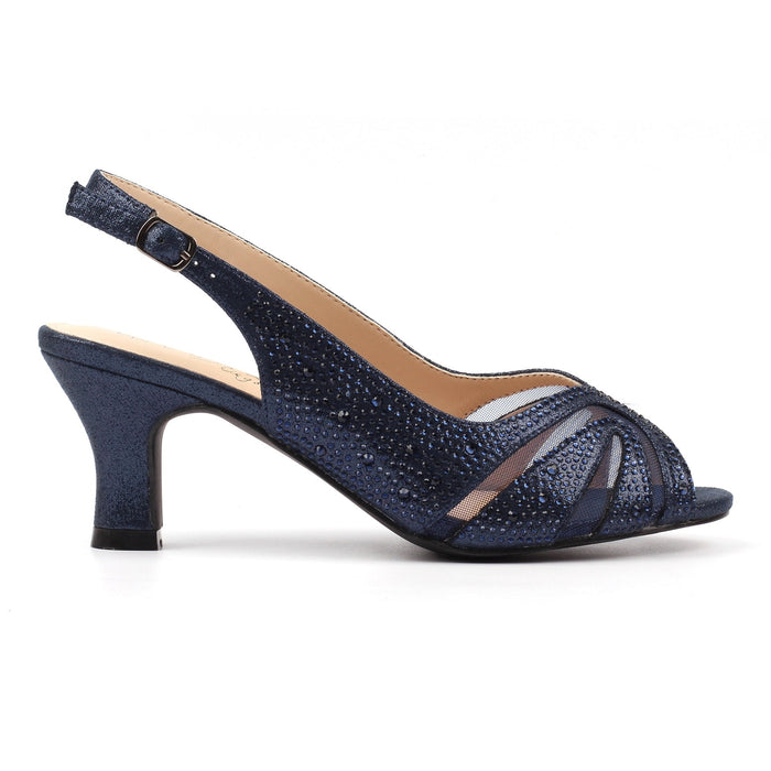Nancy Navy Wide Fit Shoe