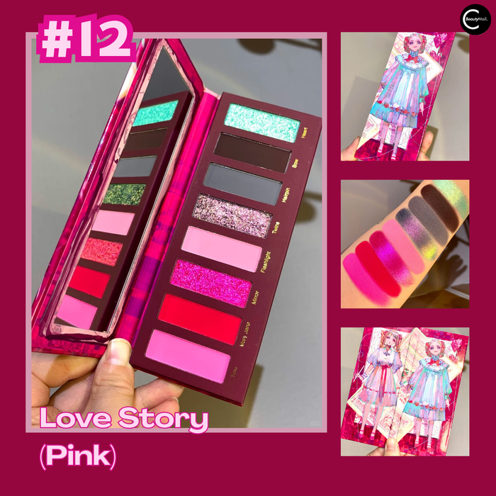 Narimi "Back to the 90s" Eyeshadow Palette - #12 Love Story (Pink) detail