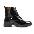 Nevada Black Patent Ankle Boot