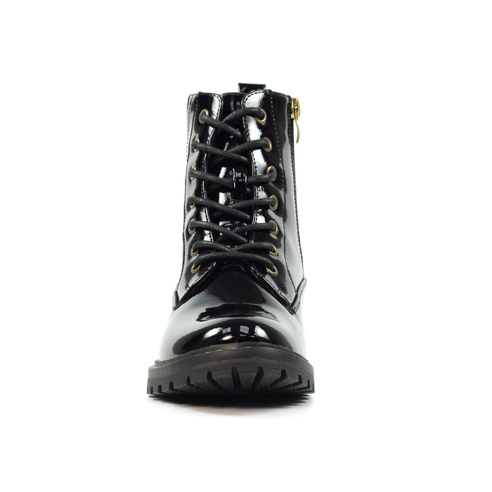 Nevada Black Patent Ankle Boot
