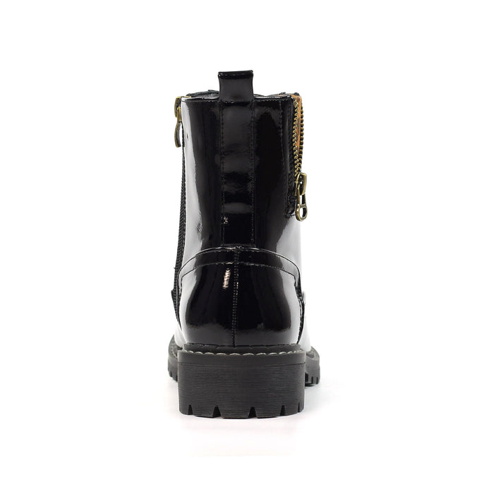 Nevada Black Patent Ankle Boot