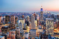 New York Skyline at Sun Down Wall Mural-Wall Mural-Eazywallz