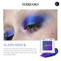 NOIRICORN Lapis Shock eyeshadow pigment single with blue-purple shimmer, compact and swatch