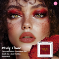 NOIRICORN x @ghoul.in.japan retro glam holiday duochrome eyeshadow collection Ruby Flame detail