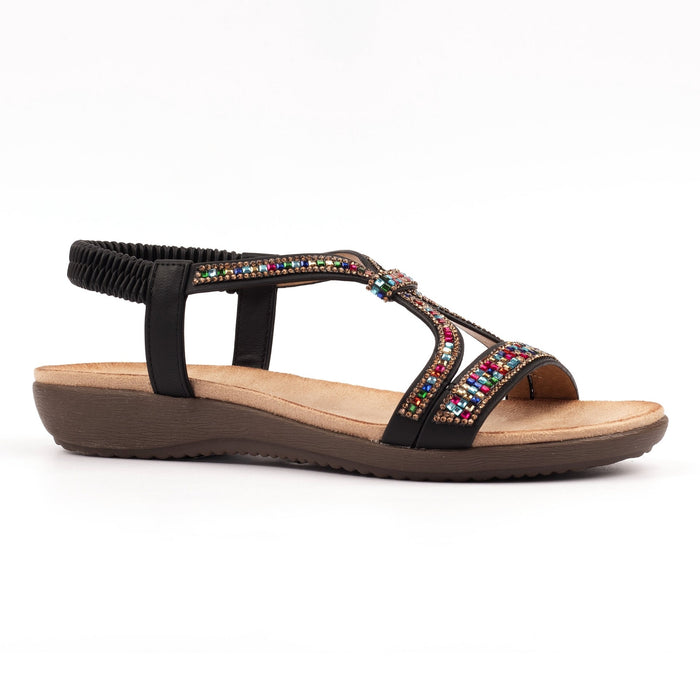 Novi Black Sandal