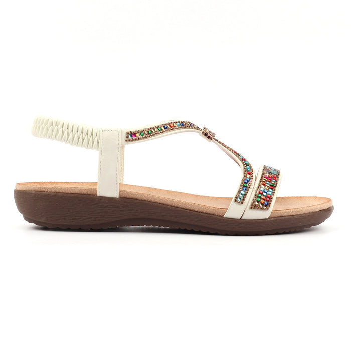 Novi White Sandal