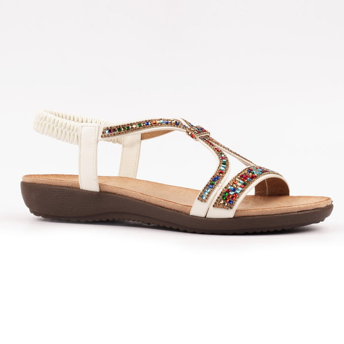 Novi White Sandal