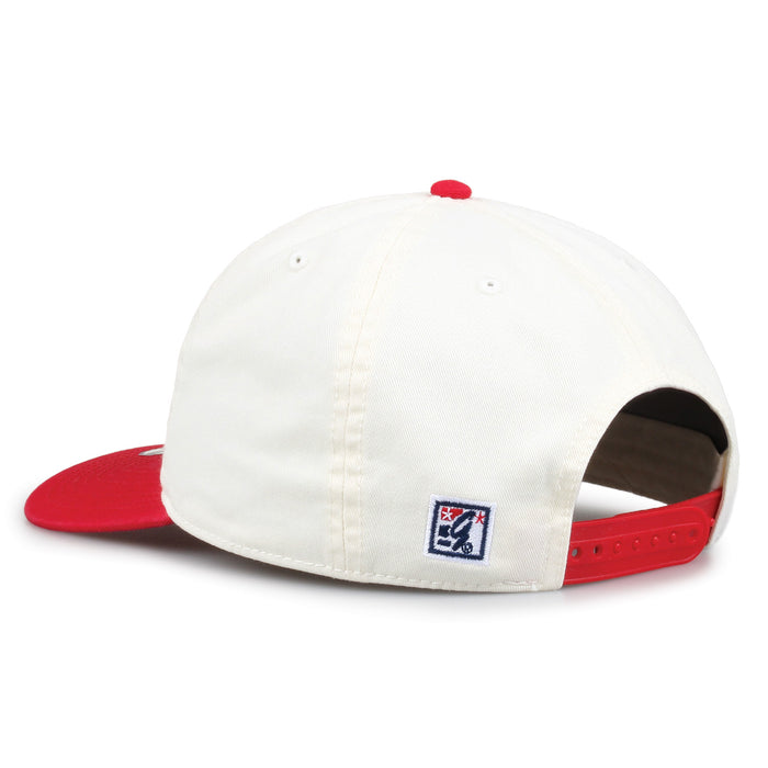 Ohio State Original Bar snapback hat showing adjustable snap closure and The Game logo, rear view