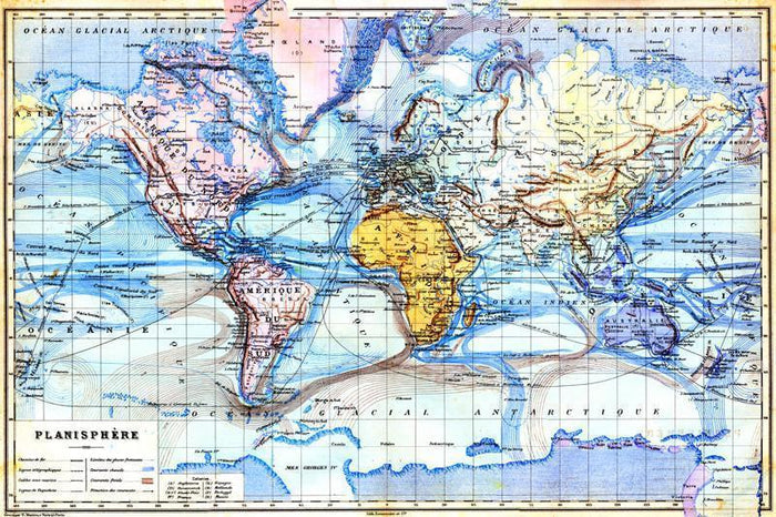 Old Planisphere Wall Mural-Wall Mural-Eazywallz