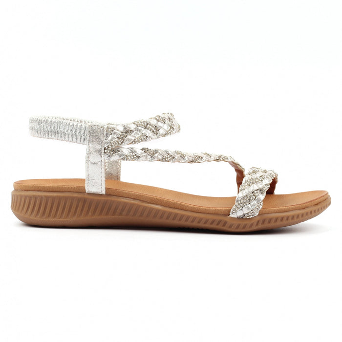 Olivia Silver Sandal