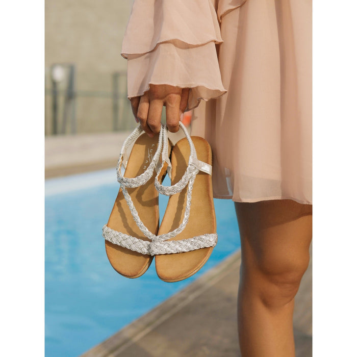 Olivia Silver Sandal
