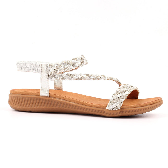 Olivia Silver Sandal