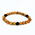 Onyx Bracelet | Sandalwood Essential Oil Diffuser | Triangle Collection