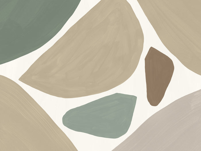 Organic Abstract Shapes 5 Wall Mural