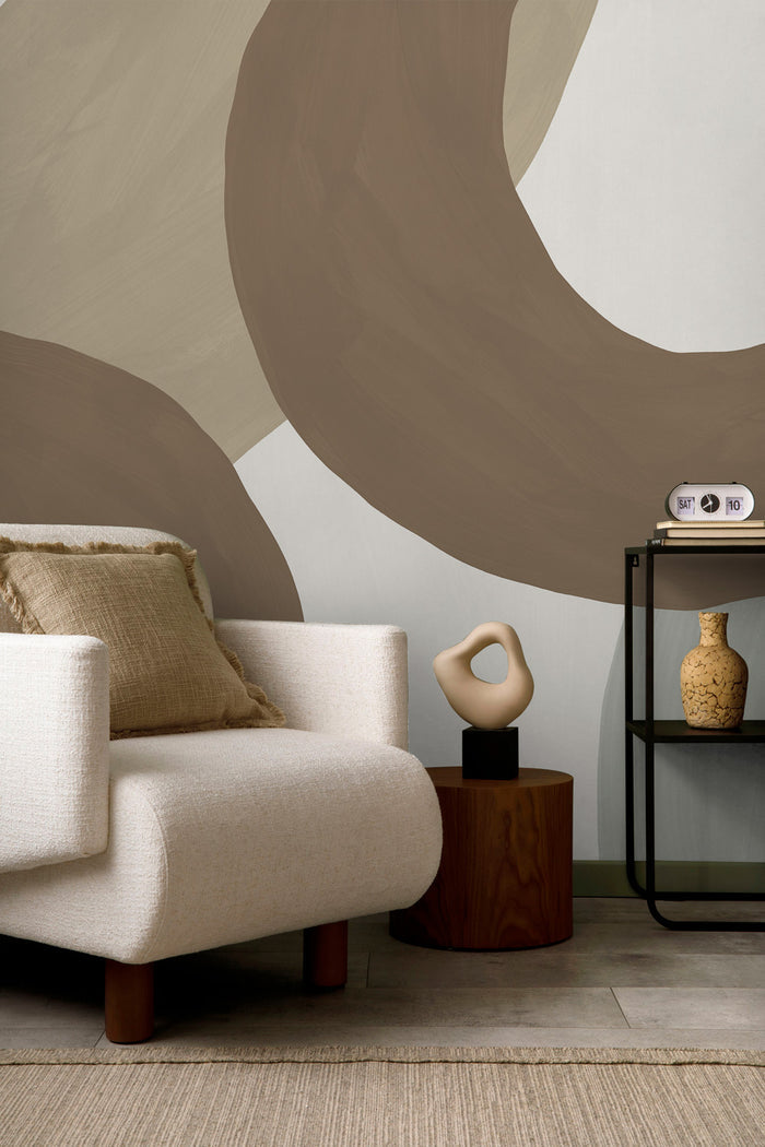 Organic Abstract Shapes 9 Wall Mural
