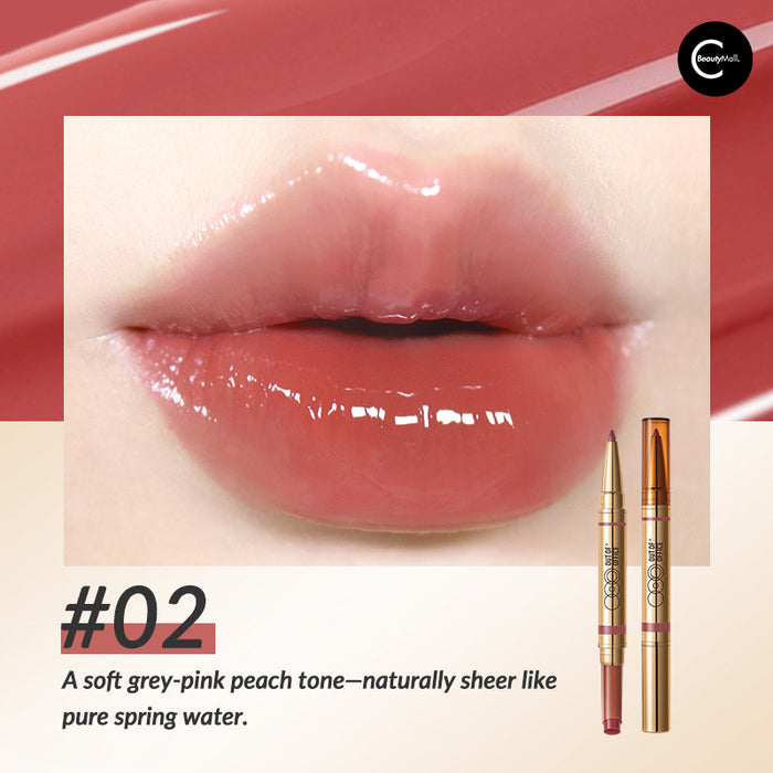 OUT OF OFFICE Dual-Ended Sculpting Lip Gloss Stick #style #02