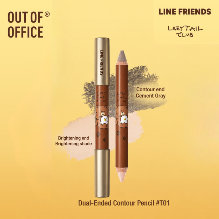OUT OF OFFICE X LINE FRIENDS Dual-Ended Contour & Highlight Stick