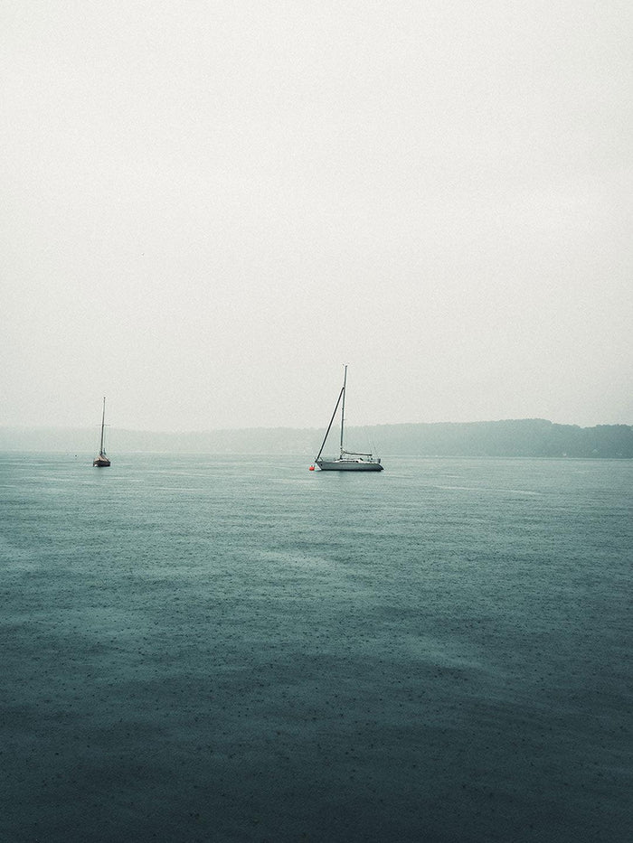 Overcast Sailing Wall Mural-Wall Mural-Eazywallz