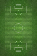 Overhead shot of a soccer field Wall Mural-Wall Mural-Eazywallz